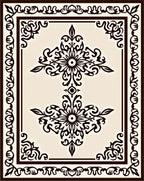 Elegant Scrollwork And Floral Motif Rug
