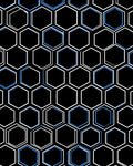 Modern Hexagonal Pattern Rug
