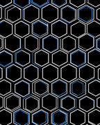 Modern Hexagonal Pattern Rug