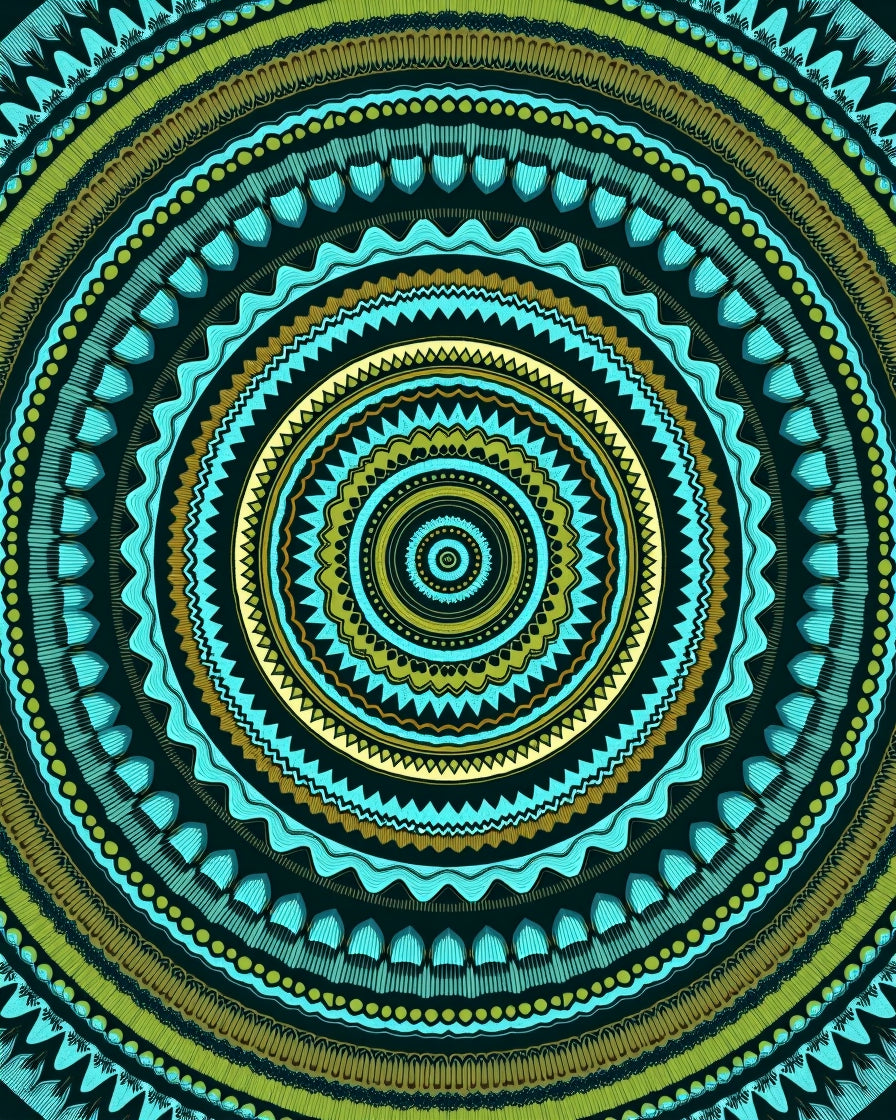 Intricate Mandala Patterned Rug