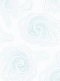 Blended Swirls Light Blue Art Rug