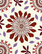 Floral Medallion Patterned Design Rug