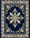 Antique Floral Classic Border Rug