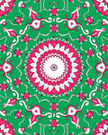 Mandala Floral Patterned Vivid Rug