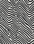 Black And White Wavy Abstract Design Rug