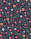 Floral Strawberry Vine Pattern Rug