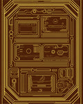 Futuristic Circuit Board Design Rug