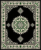 Ornate Floral Mandala Pattern Rug