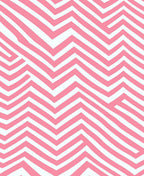 Pink and White Zigzag Stripes Rug
