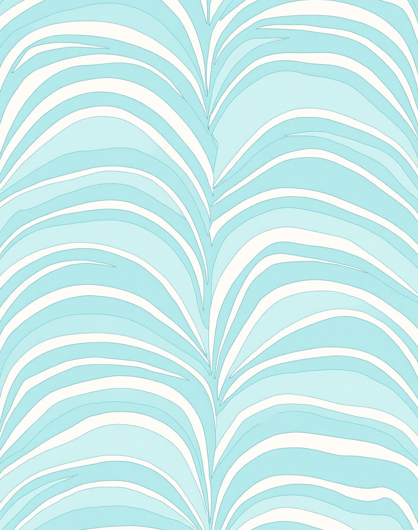 Cool Blue Layered Abstract Design Rug