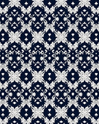 Traditional Floral Symmetrical Dark Rug