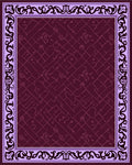 Ornate Floral Lattice Pattern Rug