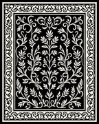 Classic Floral Vine Intricate Design Rug