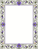Floral Art Nouveau Inspired Cream Rug