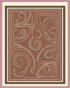 Art Deco Swirls Geometric Pattern Rug