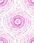 Abstract Pink Swirls Pattern Design Rug