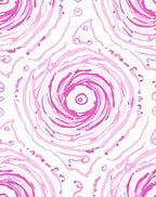 Abstract Pink Swirls Pattern Design Rug