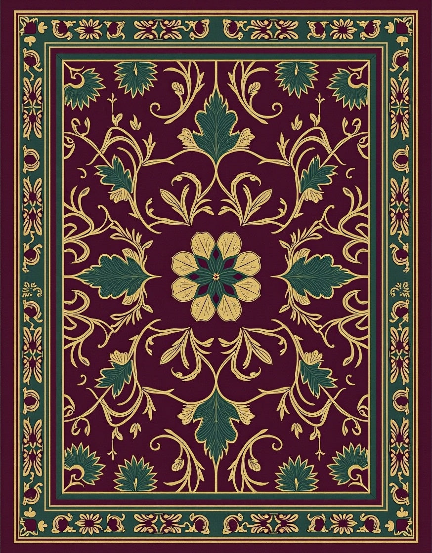 Vinery Floral Patterned Regal Rug