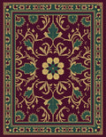 Vinery Floral Patterned Regal Rug