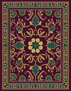 Vinery Floral Patterned Regal Rug