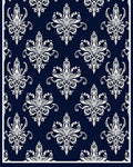Classic Damask Floral Pattern Rug