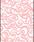Pink Swirling Organic Modern Pattern Rug