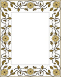 Vintage Floral Vine With Blossoms Rug