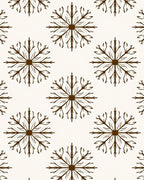 Natural Branch 7 Snowflake Pattern Rug
