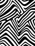 Bold Black And White Animal Print Rug