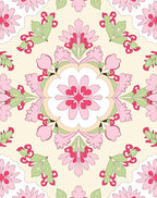 Vintage Floral Medallion Pattern Rug