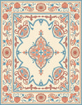 Vintage Floral Intricate Pattern Rug