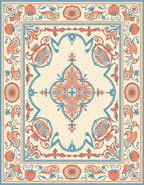 Vintage Floral Intricate Pattern Rug