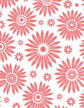 Coral Daisy Pattern Rug