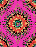 Radiant Floral Mandala Pattern Design Rug