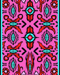 Bold Symmetric Floral Pattern Rug