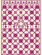Ornate Geometric Lattice Pattern Rug