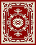 Ornate Floral Inlay Pattern Rug