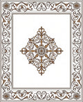 Antique Oval Floral Medallion Pattern Rug