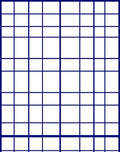 Modern Blue Grid Pattern Rug