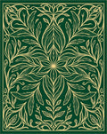 Elegant Floral Swirls Pattern Design Rug