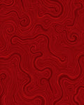 Crimson Swirl Abstract Design Rug