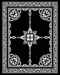 Ornate Floral Scroll Border Design Rug