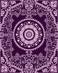 Delicate Floral Medallion Mandala Pattern Rug