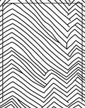 Monoline Wavy Chevron Pattern Design Rug