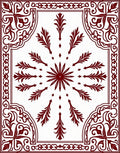 Ornate Floral Starburst Pattern Rug