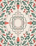 Art Nouveau Floral Vines Pattern Rug