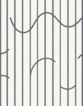 Striking Parallel Lines Curves Pattern Rug