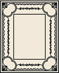 Art Deco Black Ivory Geometric Floral Rug