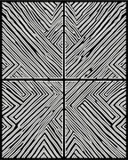 Monochrome Bold Diagonal Stripe Pattern Rug