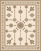 Classic Floral Geometric Medallion Rug